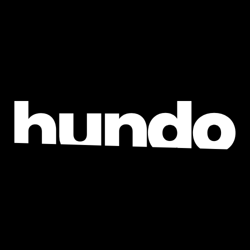 hundo logo in black and white